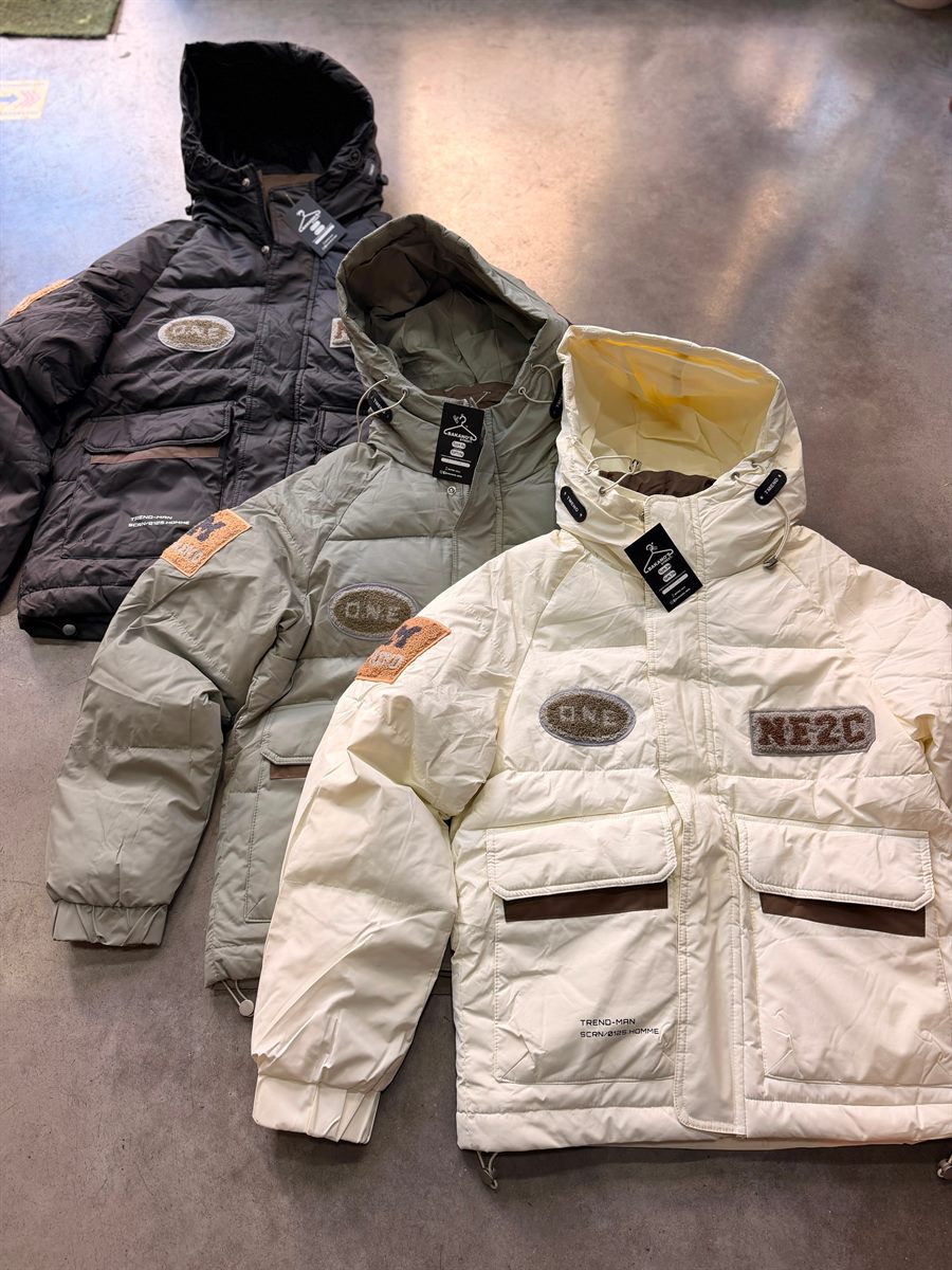 Campera Puffer Parches